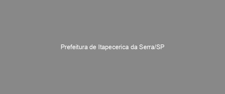 Provas Anteriores Prefeitura de Itapecerica da Serra/SP